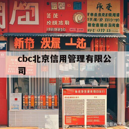 cbc北京信用管理有限公司(cbc北京信用管理有限公司西安分公司)