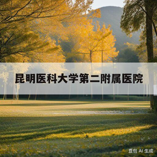 昆明医科大学第二附属医院(昆明医科大学第二附属医院尹芳)